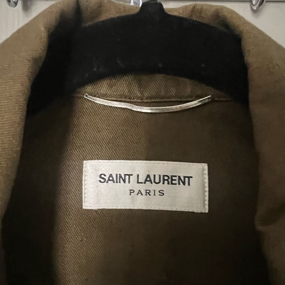 Saint Laurent Men's Khaki Field Jacket - Picture 3 of 4